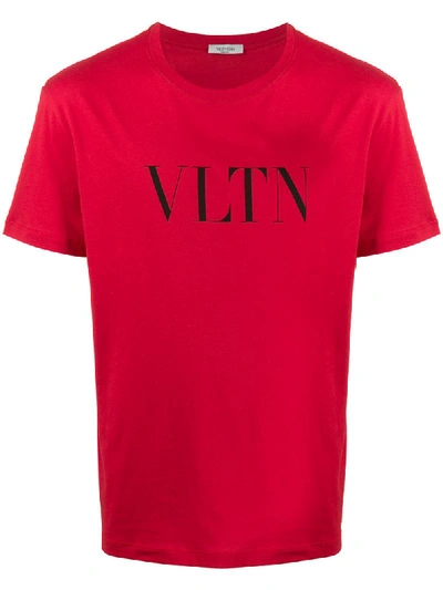 Valentino Vltn 印花t恤 In Red