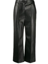 CHALAYAN WIDE LEG CROPPED TROUSERS