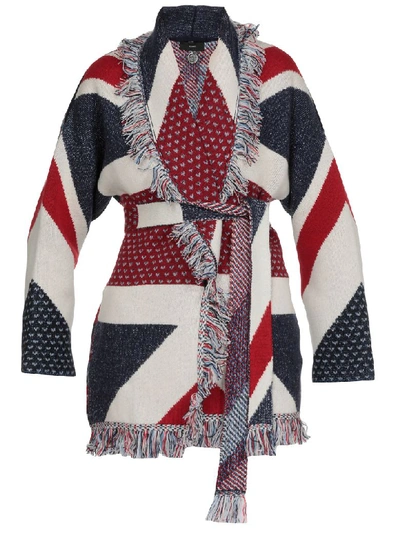 Alanui Union Jack Cardigan In Multicolor M