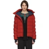 MONCLER RED DOWN LAGORIA JACKET