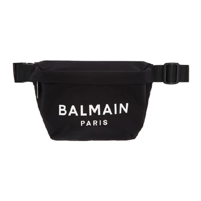 Balmain Black 28-nylon Signature B-bumbag