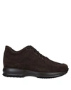 Hogan Sneakers In Dark Brown