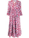 La Doublej Jennifer Jane Printed Dress In Blue