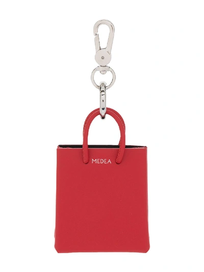 Medea Tote Bag Keyring In Red
