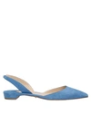 Paul Andrew Ballet Flats In Pastel Blue