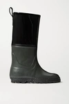 Ludwig Reiter Gardener Rubber And Patent-leather Rain Boots In Black
