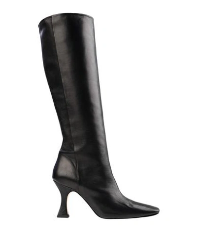 Miista 80mm Inga Leather Tall Boots In Black