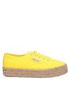 SUPERGA SUPERGA WOMAN ESPADRILLES YELLOW SIZE 6 COTTON,11813642HR 9