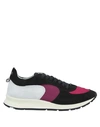 PHILIPPE MODEL PHILIPPE MODEL WOMAN SNEAKERS BLACK SIZE 8 SOFT LEATHER, TEXTILE FIBERS,11814600TX 7