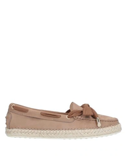 Tod's Loafers In Khaki
