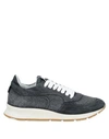 PHILIPPE MODEL PHILIPPE MODEL WOMAN SNEAKERS STEEL GREY SIZE 7 SOFT LEATHER, TEXTILE FIBERS,11816514IQ 5