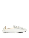 TOD'S TOD'S WOMAN LOAFERS WHITE SIZE 6 SOFT LEATHER,11818639IV 3