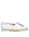 TOD'S TOD'S WOMAN ESPADRILLES WHITE SIZE 5.5 CALFSKIN,11819313OK 14