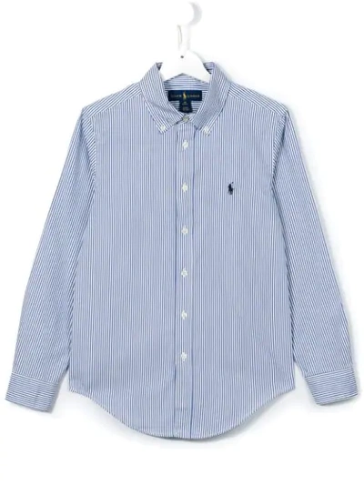 Polo Ralph Lauren Striped Button Down Shirt In Blue Pattern