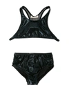 Andorine High-neck Bikini Set In Black