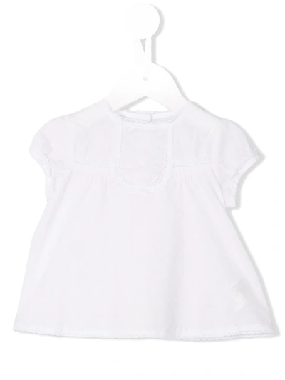 Tartine Et Chocolat Babies' Embroidered Details Blouse In White