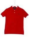 Polo Ralph Lauren Logo Embroidered Polo Shirt In Red
