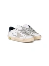 Golden Goose Kids' Super Star Leather Upper And Heel Suede Star And S In White
