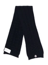 MONCLER CABLE KNIT SCARF
