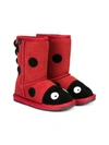 Emu Ladybug Boots In Red