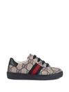 GUCCI GG SUPREME LOW-TOP WITH WEB