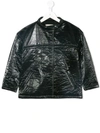 ANDORINE TEXTURED PATENT JACKET