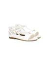 Dolce & Gabbana Bow-detail T-bar Sandals In White