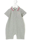 MONCLER LOGO PATCH ROMPER