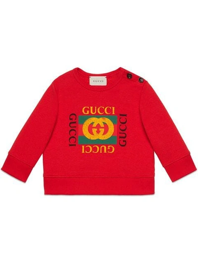 Gucci Baby Sweatshirt With  Logo In Red