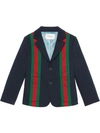 GUCCI CHILDREN'S GABARDINE JACKET WITH WEB