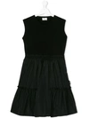 Moncler Bow Detail Dress In Black