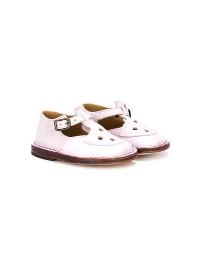 Pèpè Kids' Cut Detail T-bar Sandals In Pink