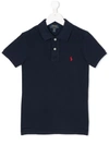 Polo Ralph Lauren Kids' Blue Polo Shirt With Red Logo