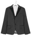 Dsquared2 Teen Peaked Lapel Blazer In Grey