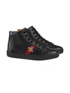 GUCCI CHILDREN'S LEATHER HIGH-TOP SNEAKERS