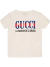 GUCCI CHILDREN'S T-SHIRT WITH GUCCI PRINT