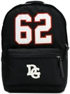 DOLCE & GABBANA PRINTED LOGO-PATCH BACKPACK