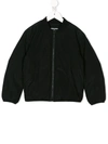 Dsquared2 Teen Logo-print Bomber Jacket In Black