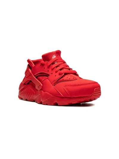 Nike Big Kids' Huarache Run Running Sneakers From Finish Line In Red