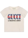 GUCCI BABY T-SHIRT WITH GUCCI PRINT
