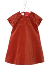 Familiar Bow Detail Dress In Brown