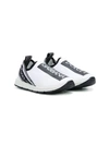 Dolce & Gabbana Logo Print Slip-on Sneakers In White ,black