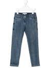 Givenchy Star Patch Skinny Jeans In Blue