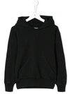 Balenciaga Little Kid's & Kid's Light Molleton Hoodie In Washed Black