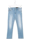 DOLCE & GABBANA WASHED DISTRESSED JEANS
