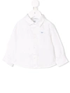 Emporio Armani Embroidered Logo Shirt In White