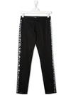 BALMAIN TEEN SIDE PANELLED TAILORED TROUSERS