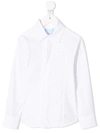 Lanvin Enfant Ruffle Panel Shirt In White