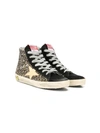 GOLDEN GOOSE GLITTERED HIGH TOP TRAINERS