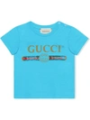 GUCCI BABY T-SHIRT WITH GUCCI LOGO